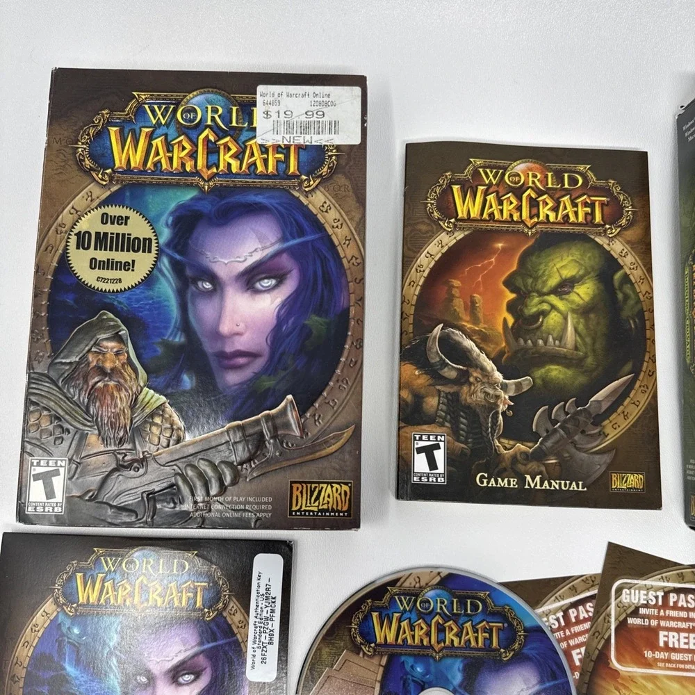 World of Warcraft Original + Burning‎ Crusade + Wrath of the Lich King Game Box
